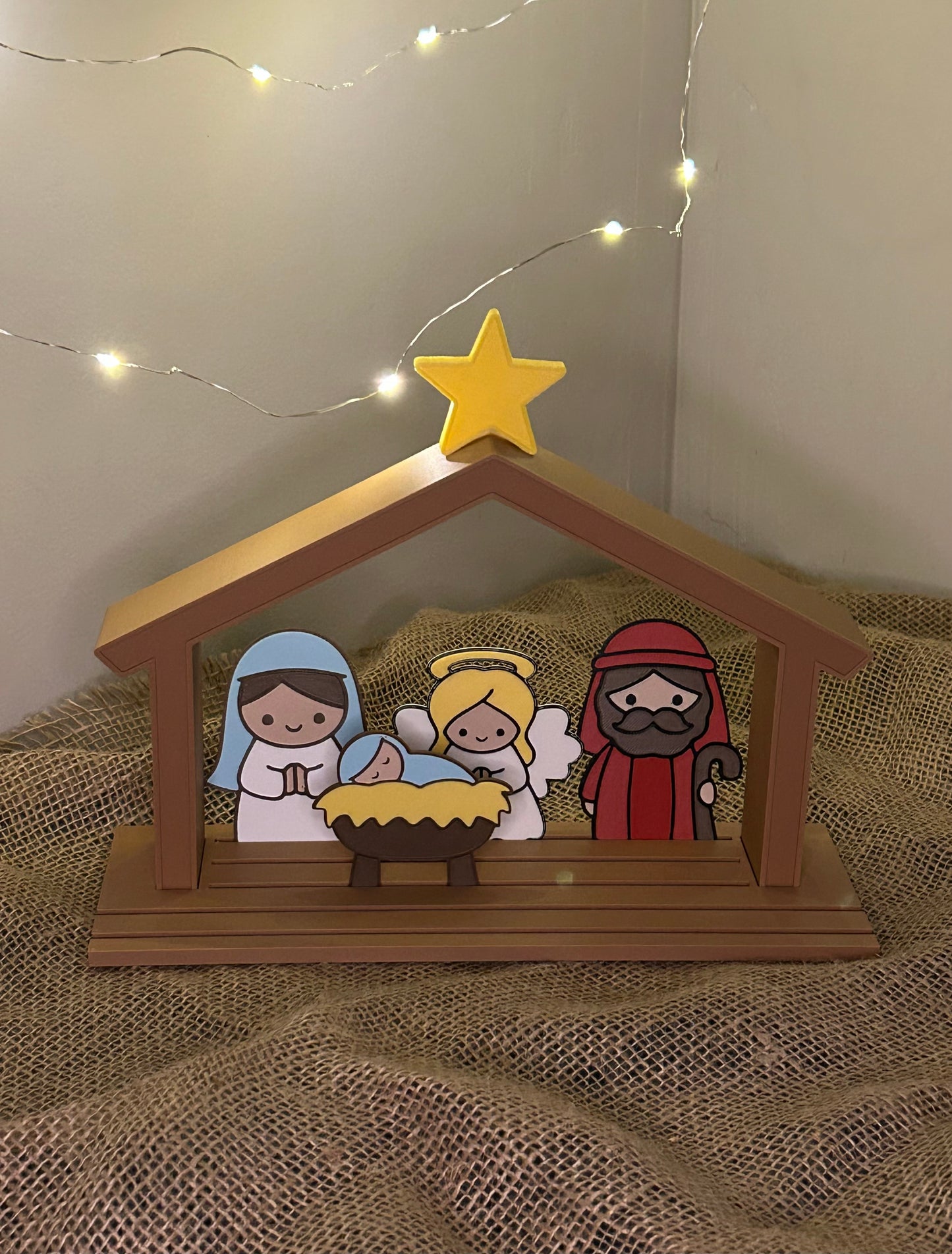 3D Printed Nativity Set with Stable Tray