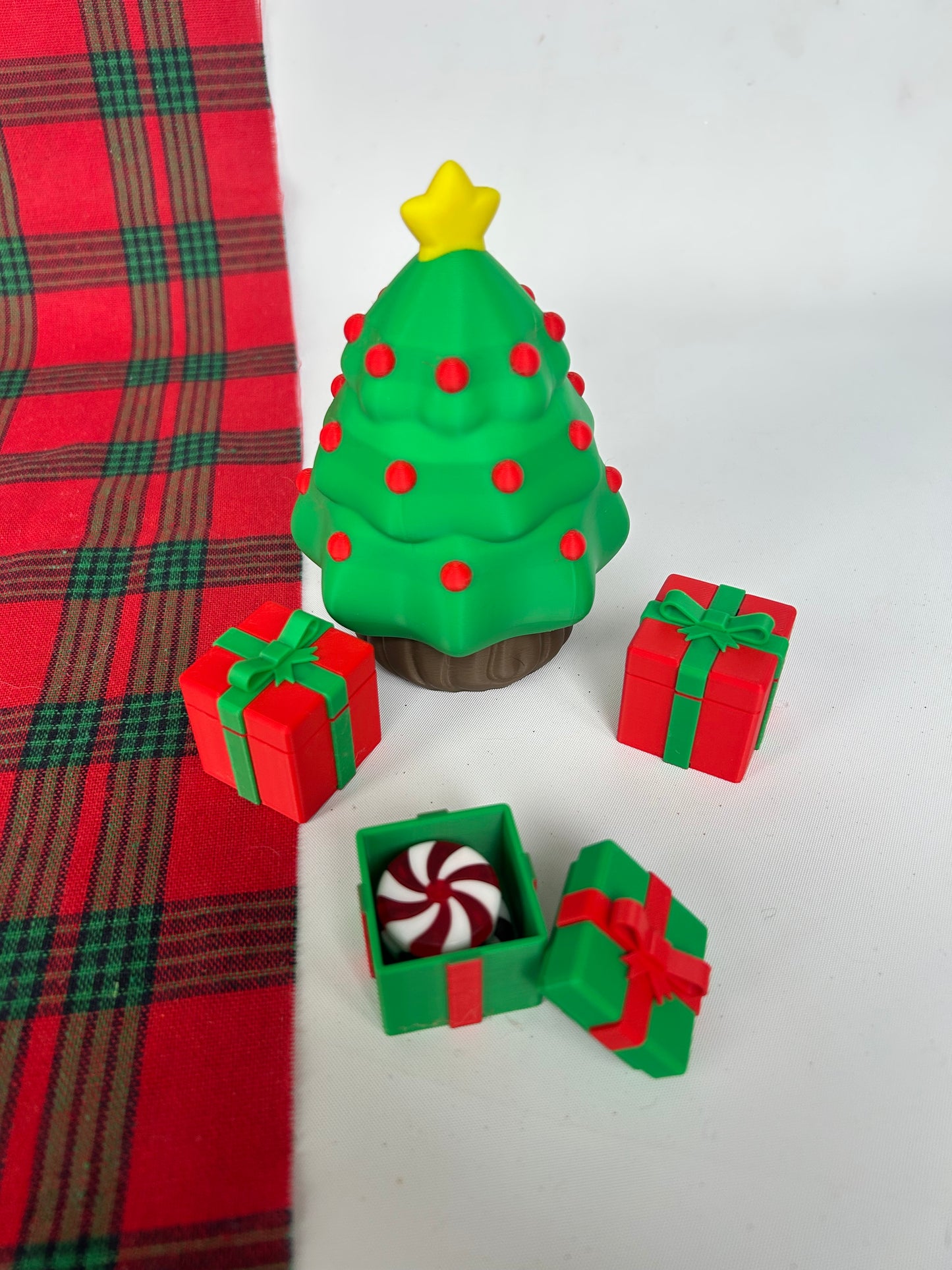 3D Printed Santa, Sleigh & Friends