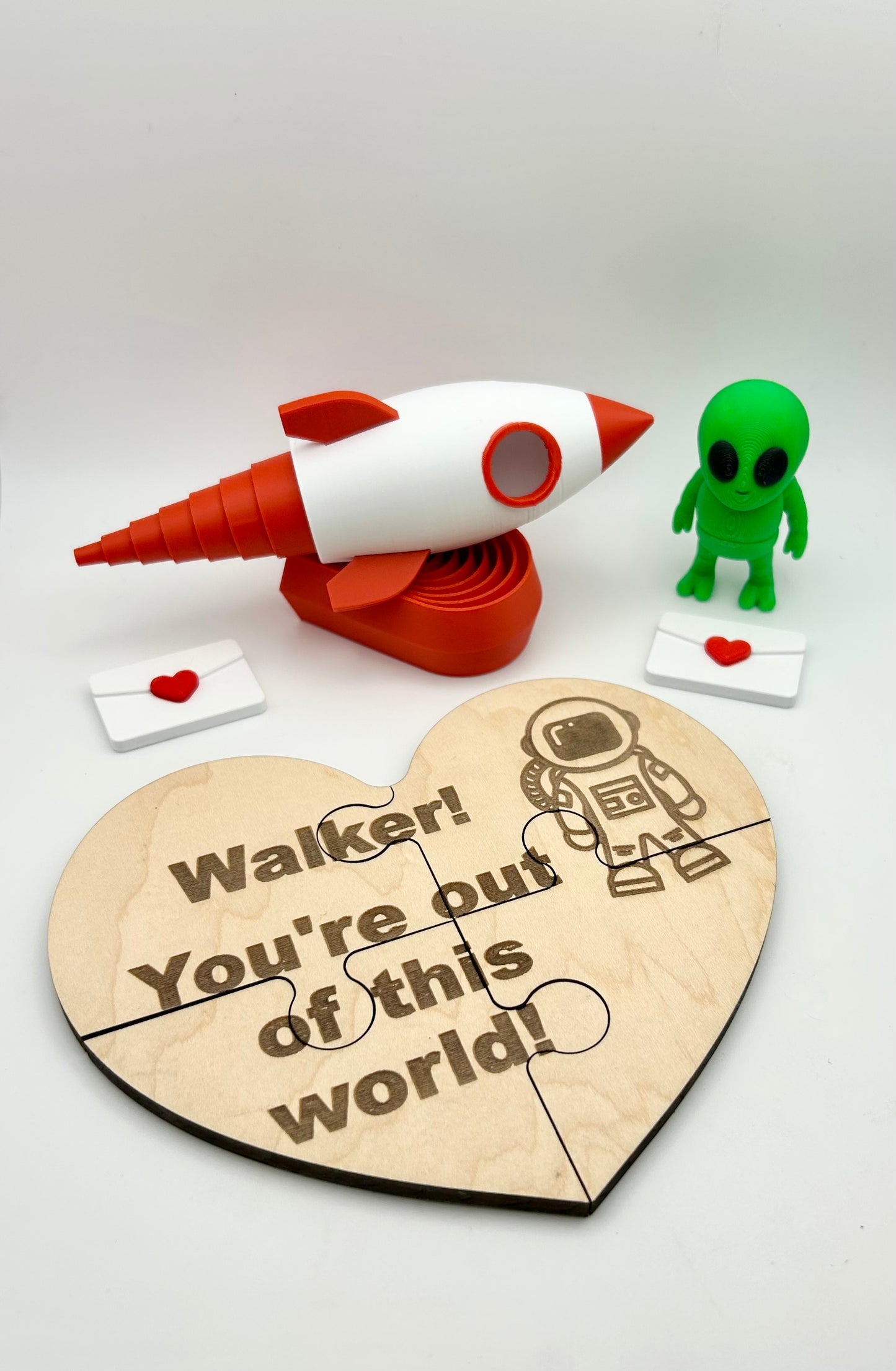 Custom Wooden Heart Shaped Puzzles