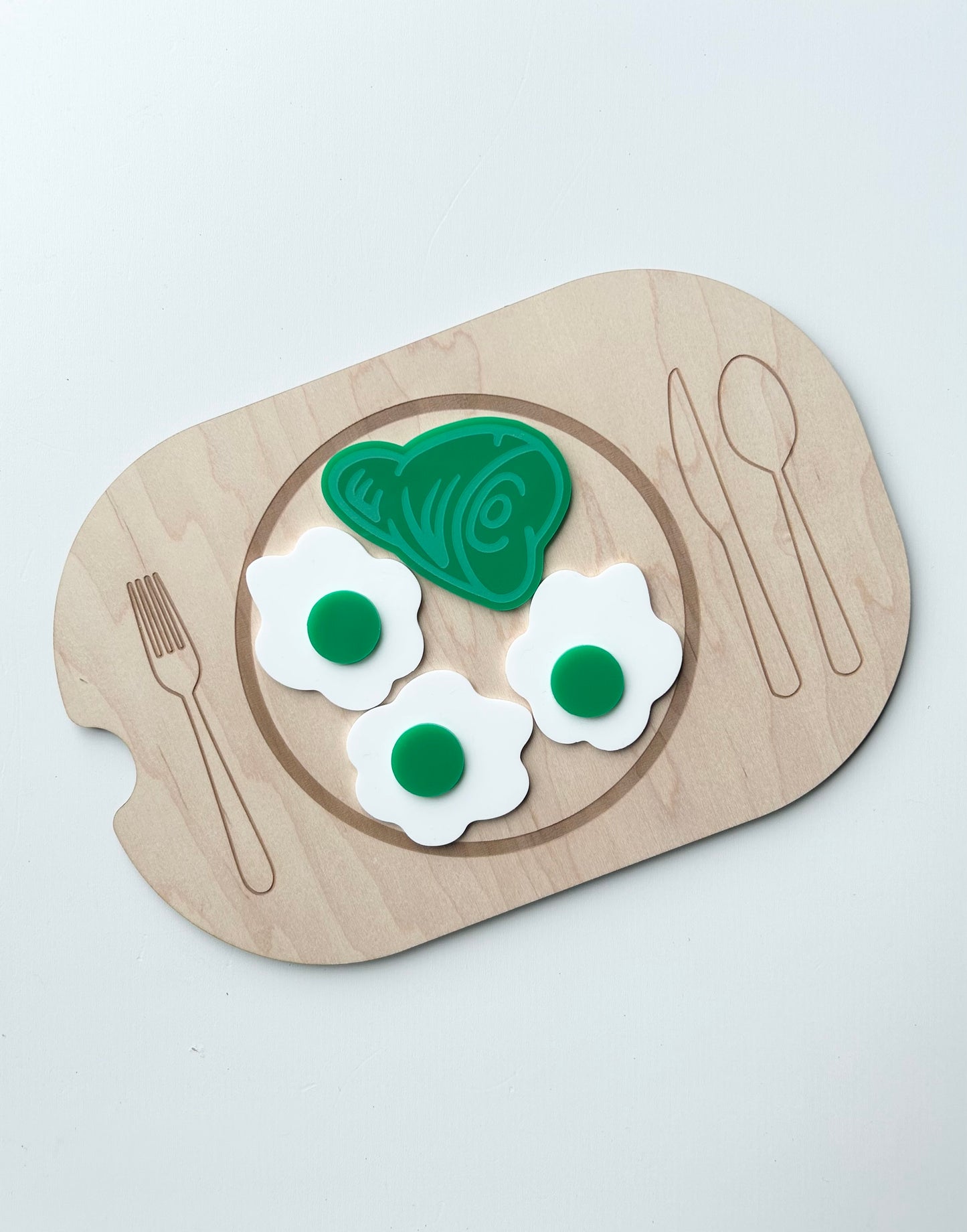 Green Eggs & Ham Inspired Acrylic Pieces