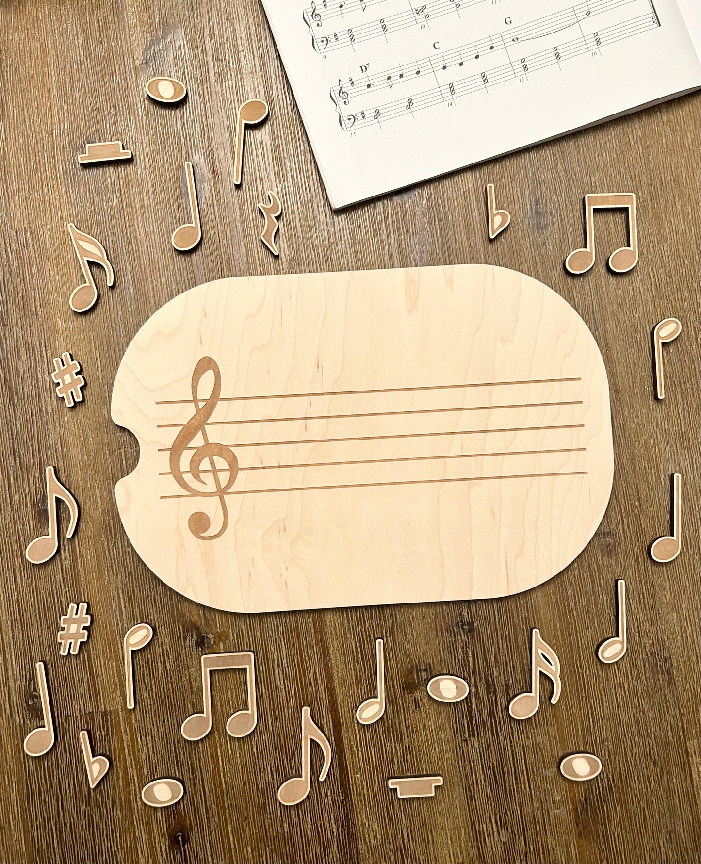 Music Staff Insert and Loose Parts