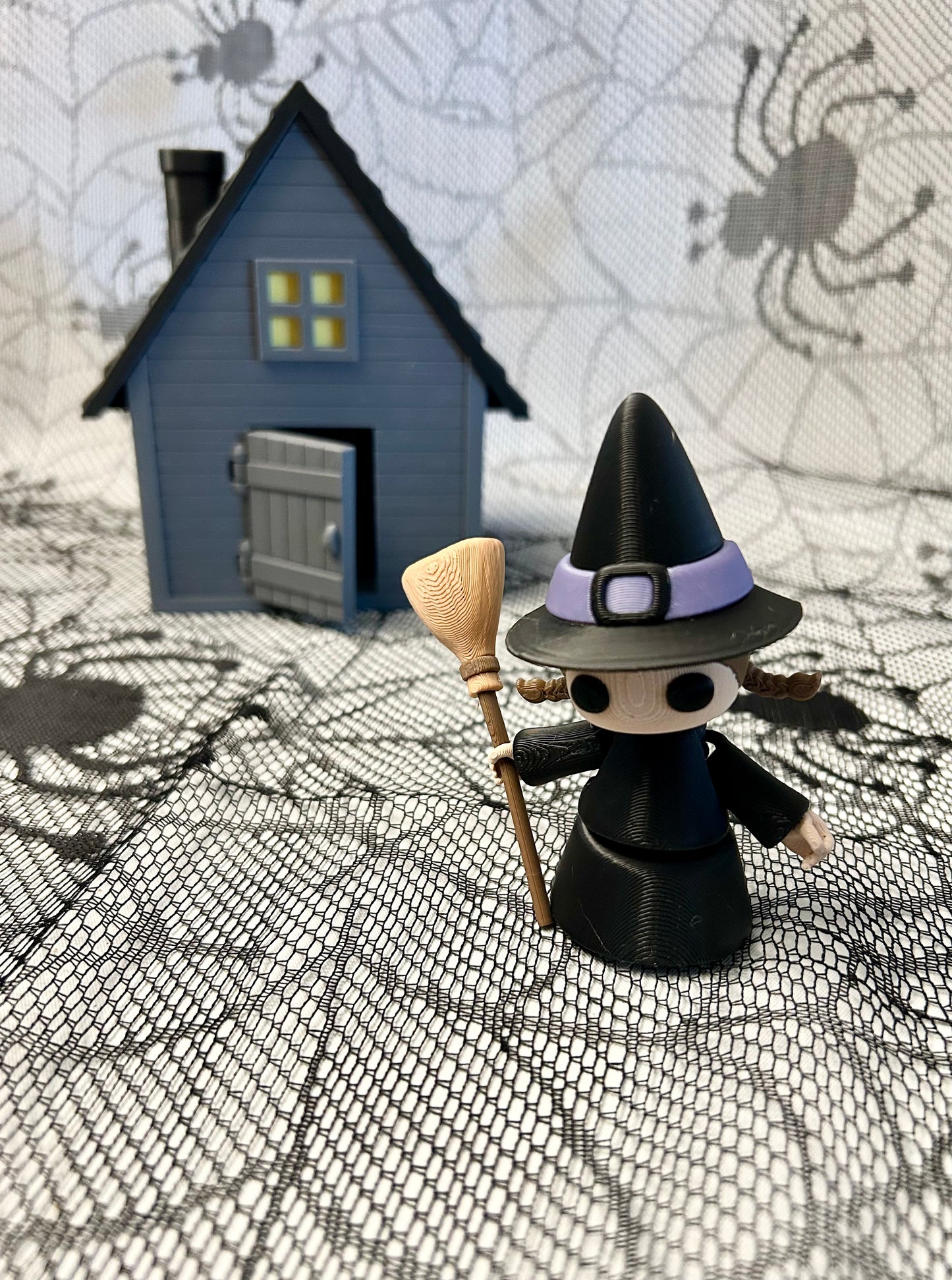 3D Printed Witch with Broom