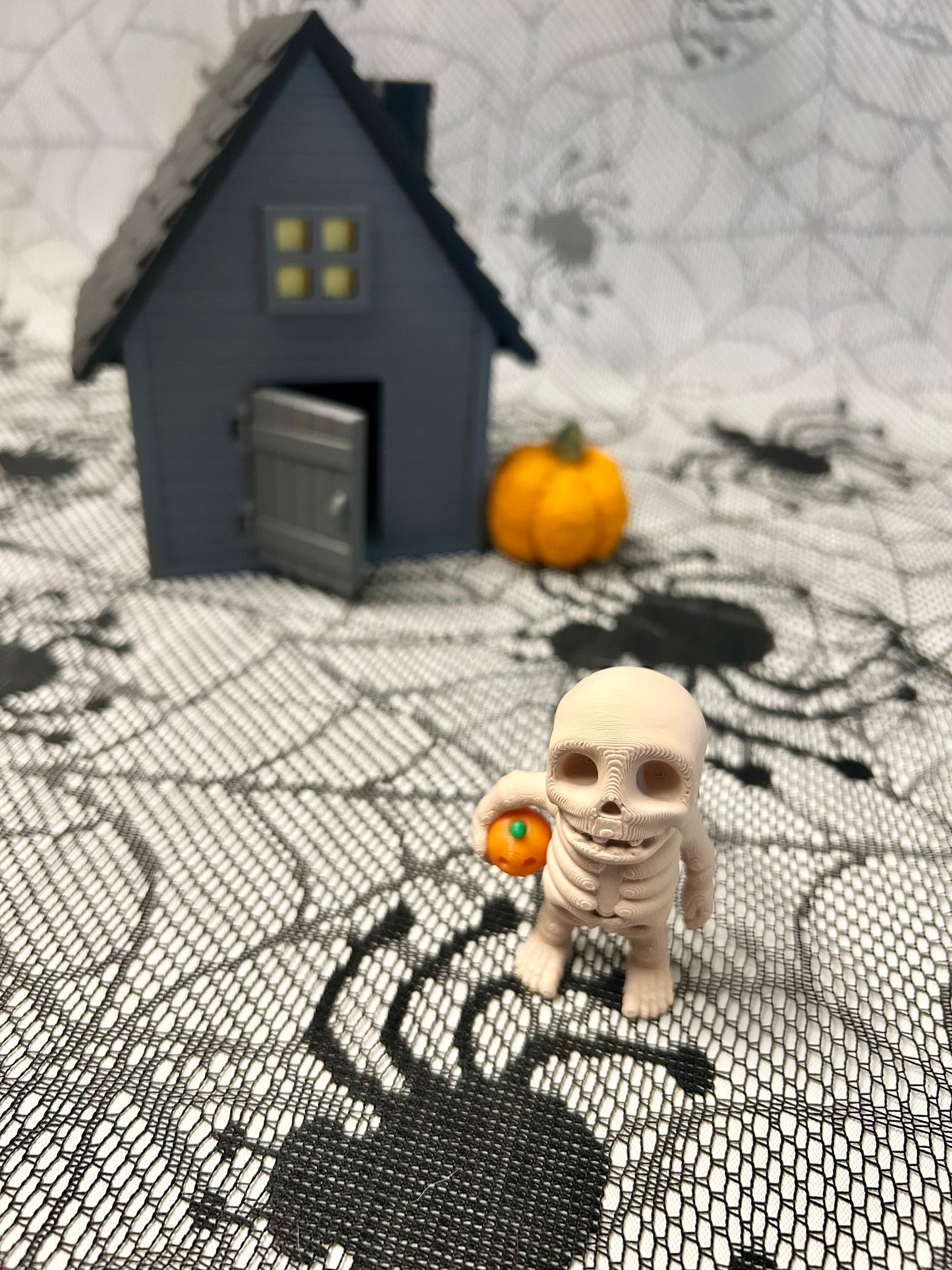 3D Printed Halloween Haunted House & Figures