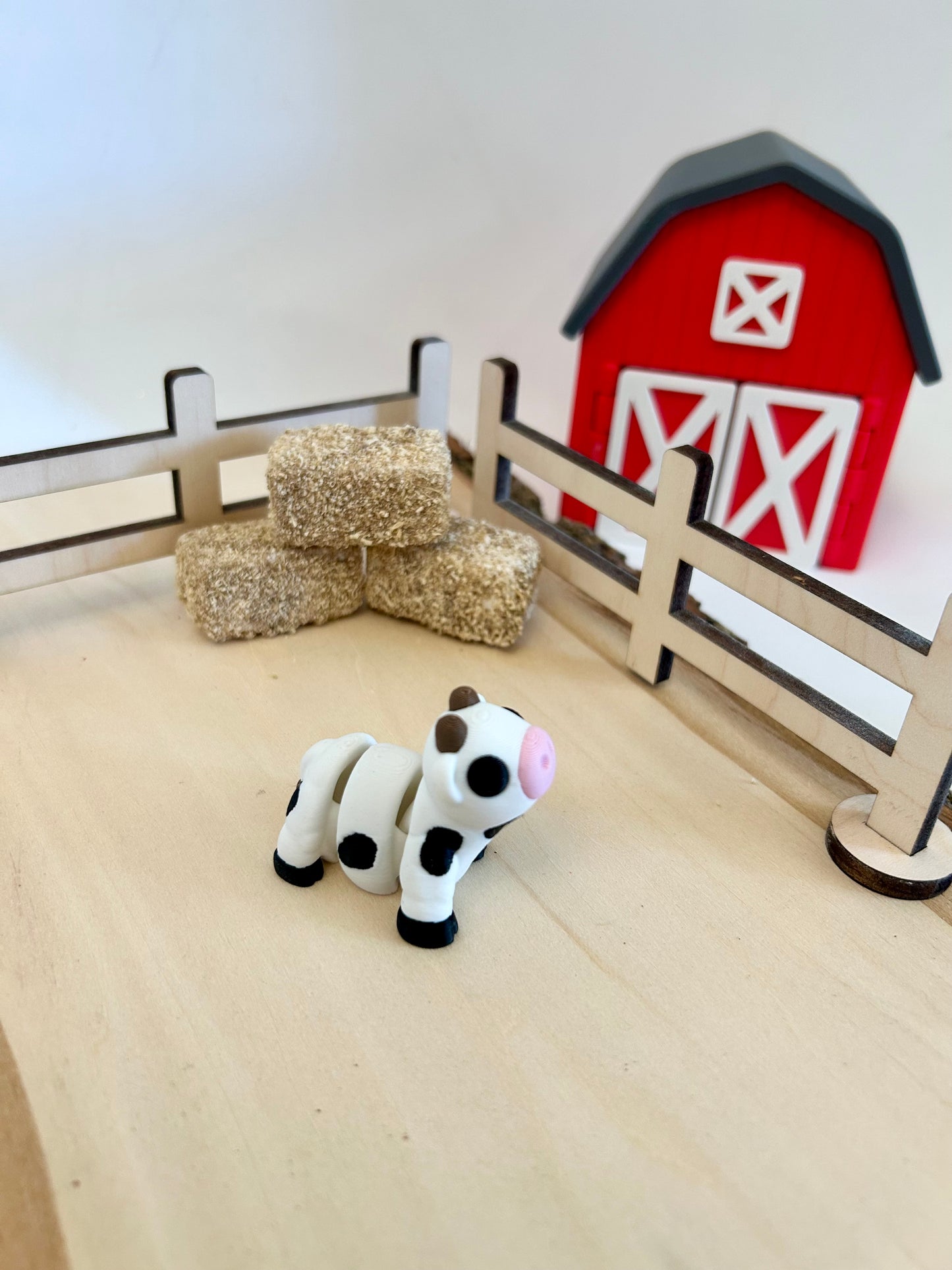 3D Printed Barn and Animals