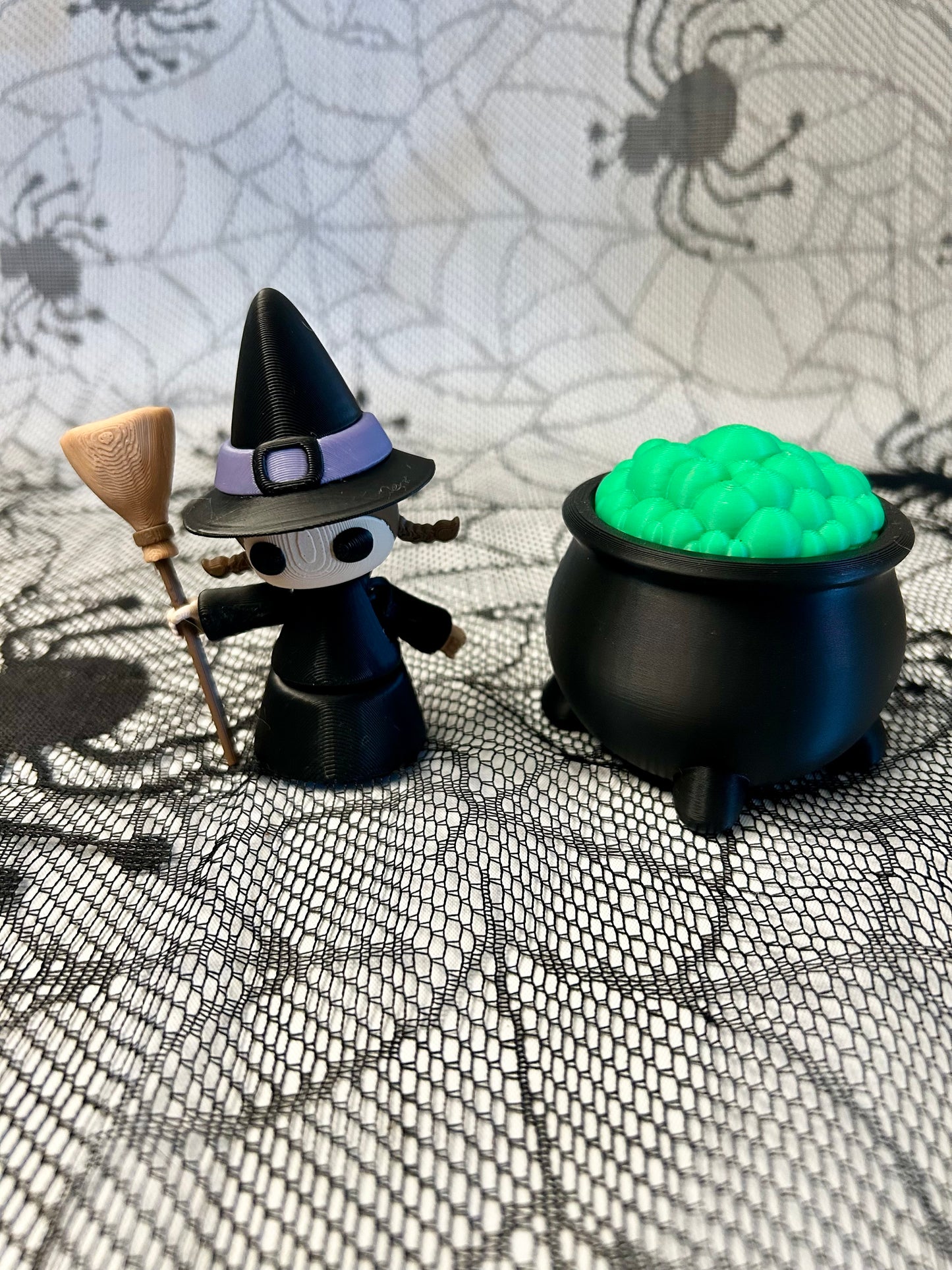 3D Printed Witch with Broom