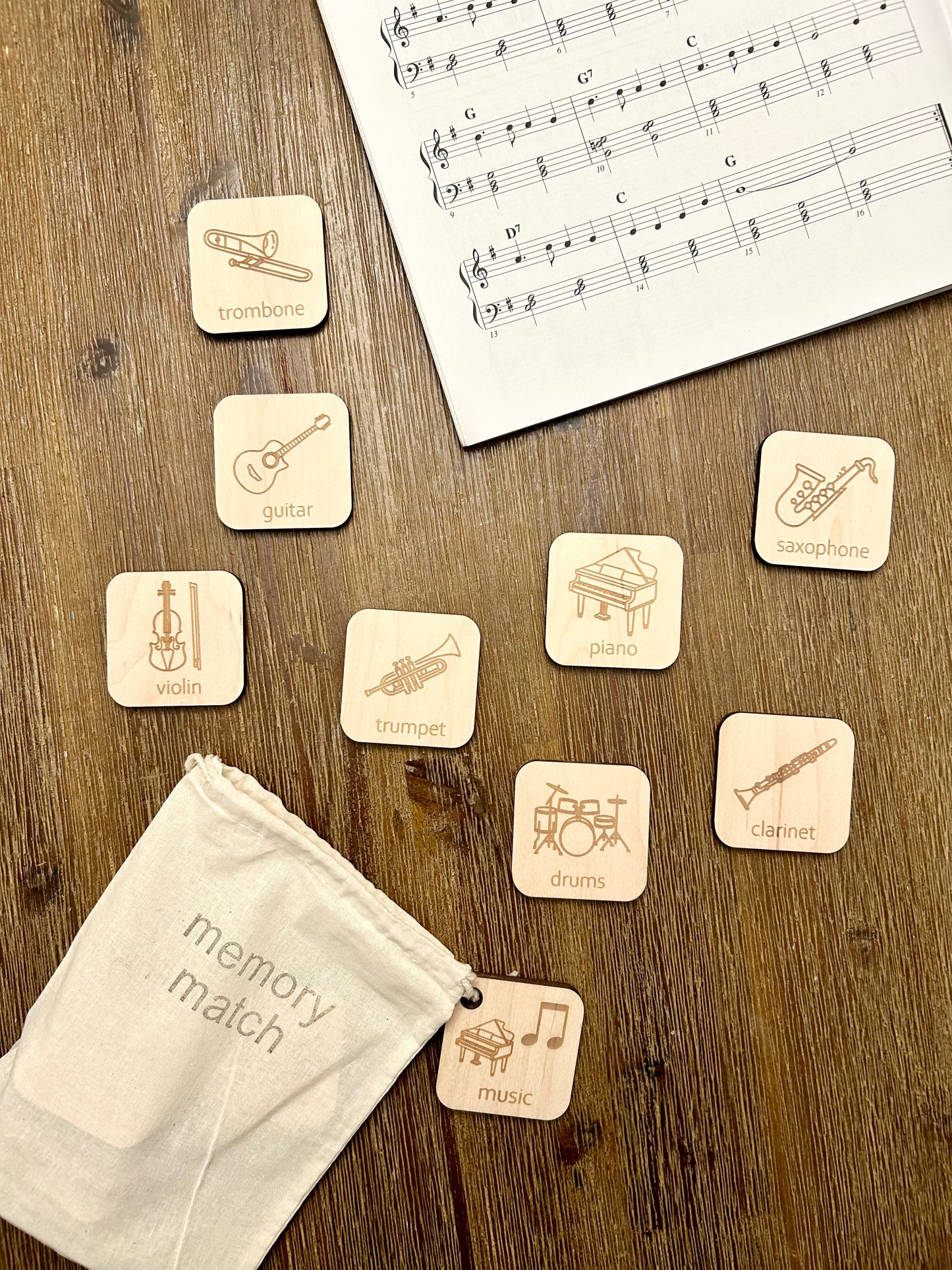 Music Staff Insert and Loose Parts