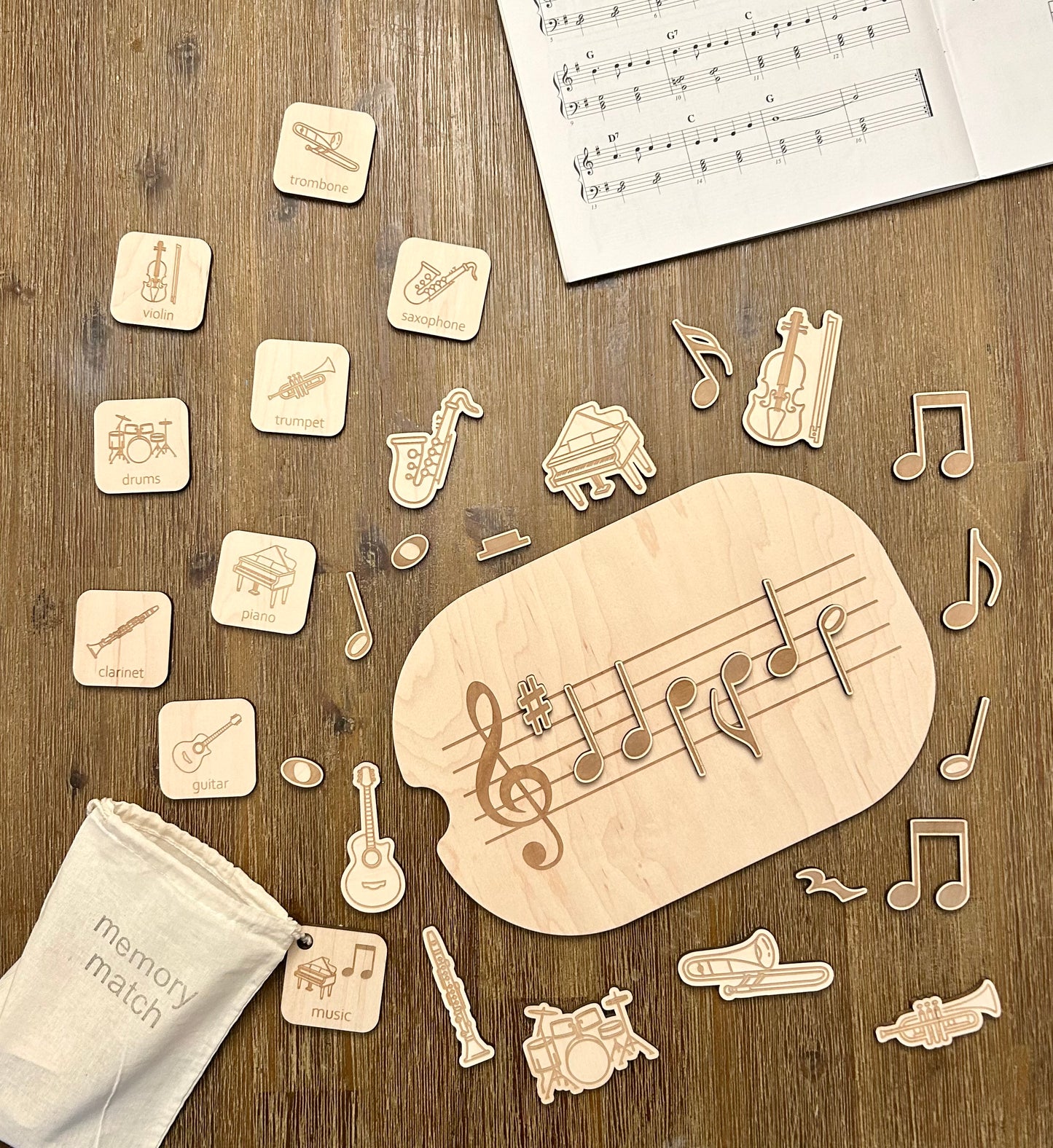 Music Staff Insert and Loose Parts