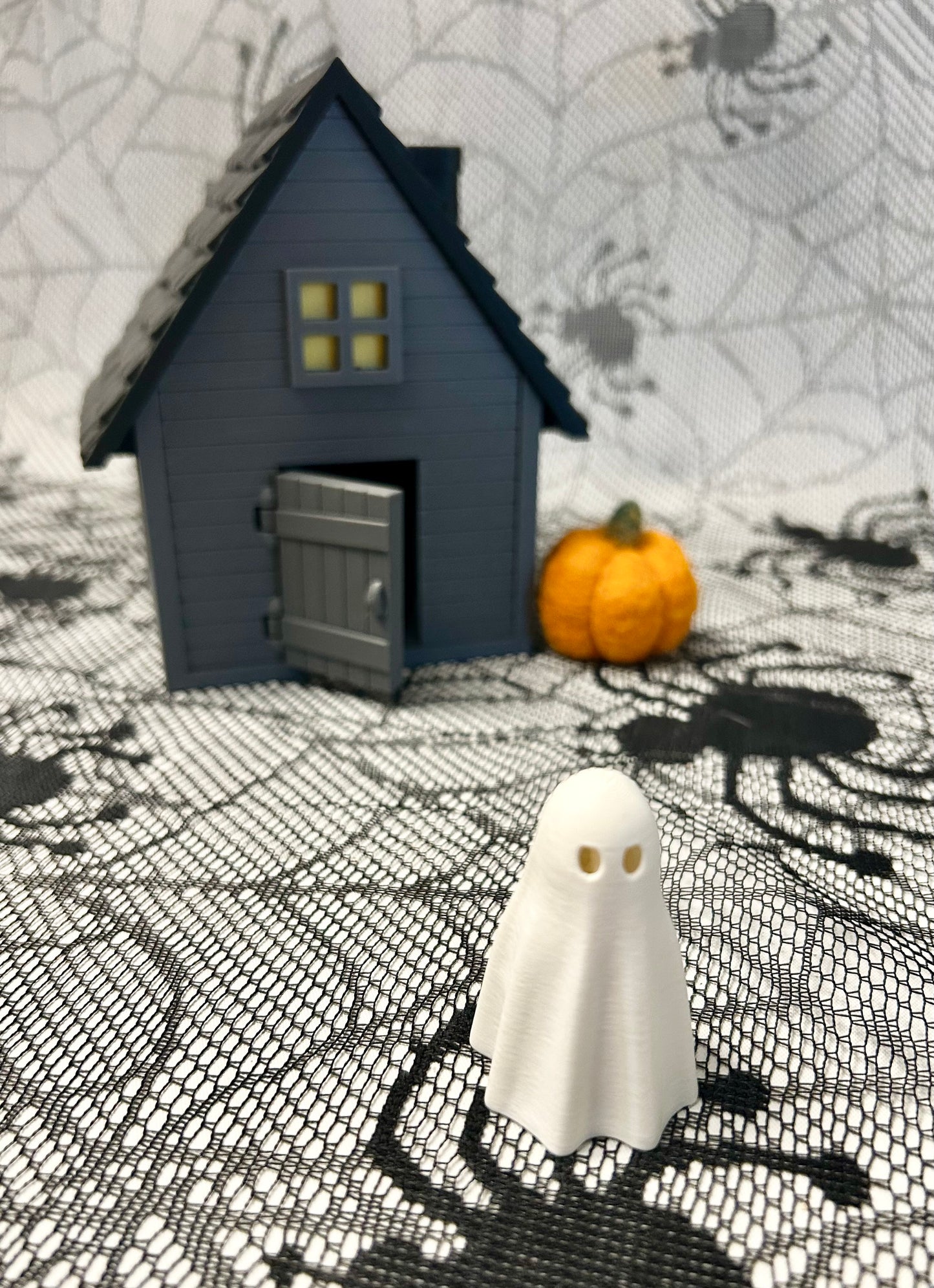 3D Printed Halloween Haunted House & Figures