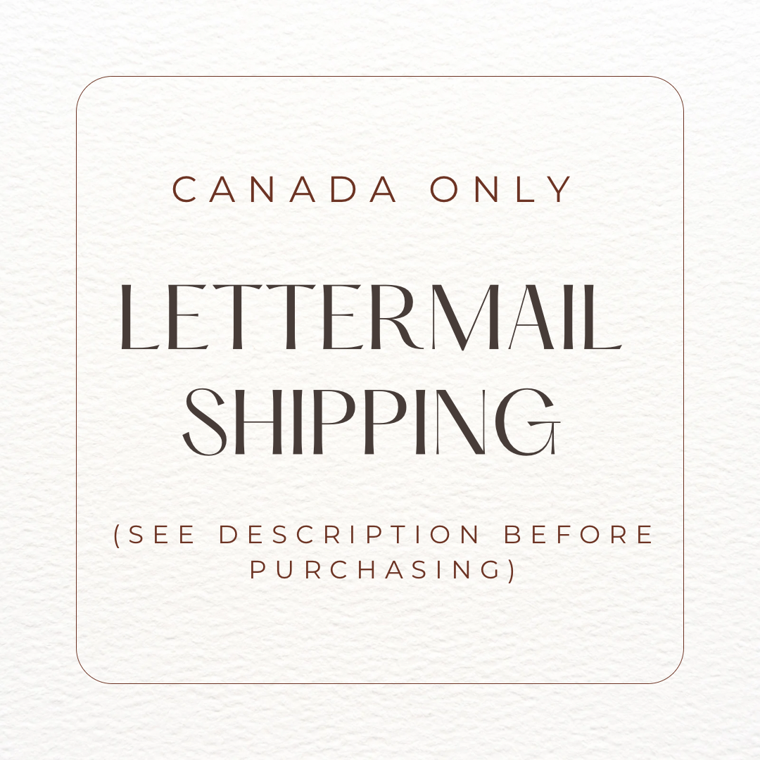 Lettermail shipping (Canada Only)