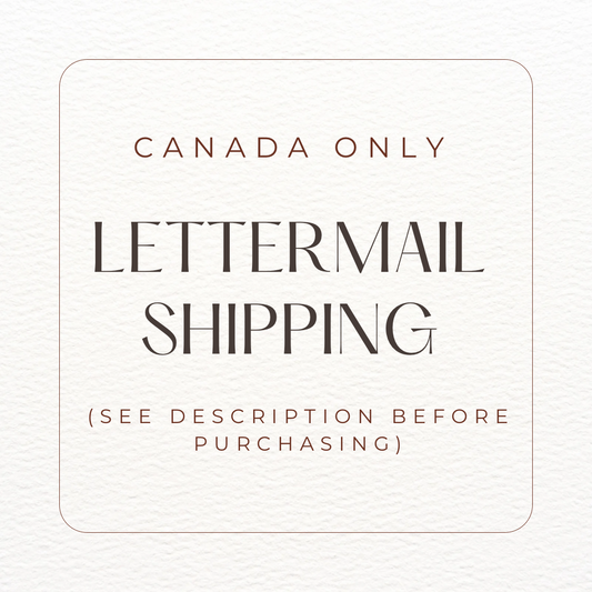 Lettermail shipping (Canada Only)