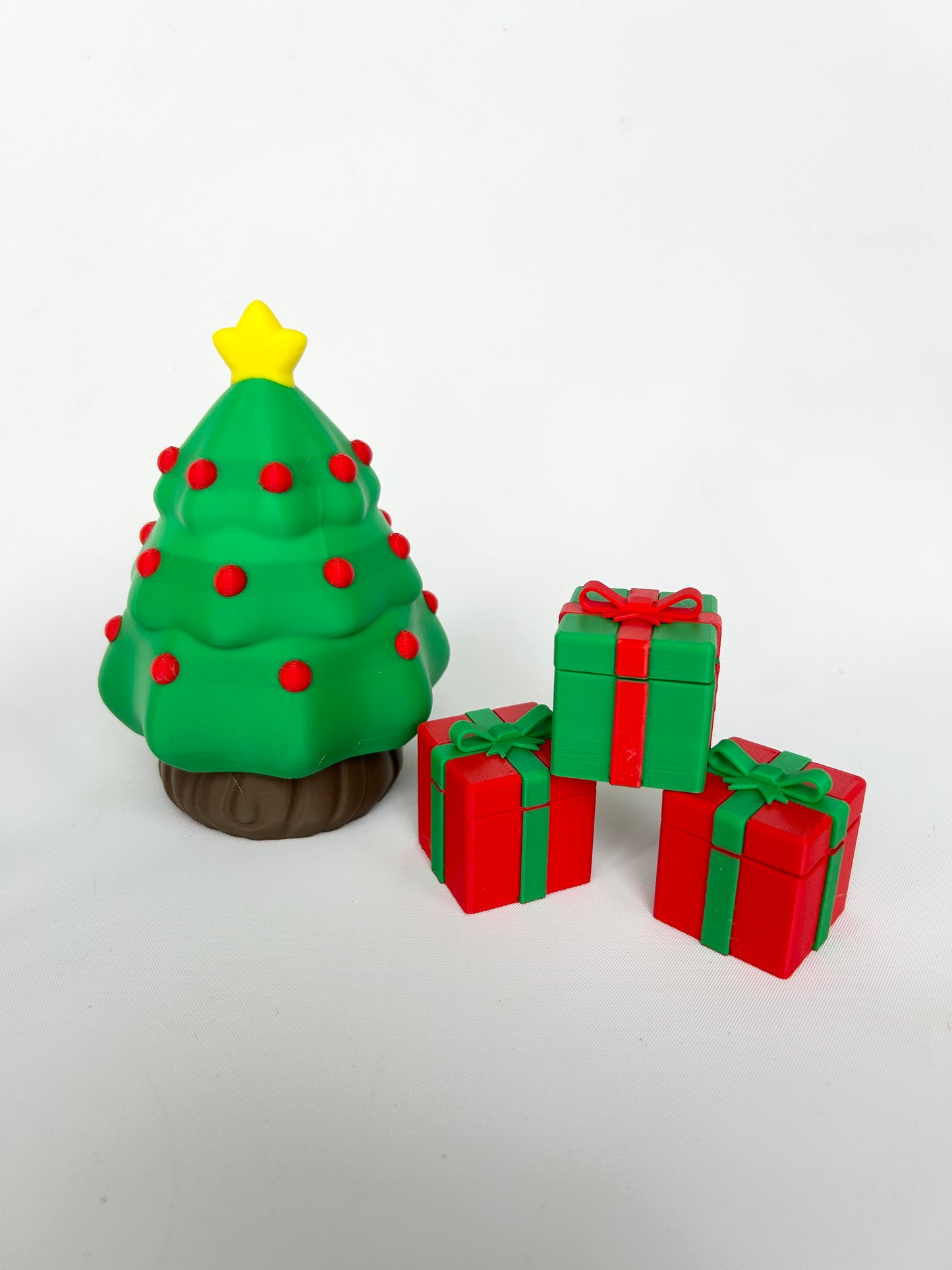 3D Printed Santa, Sleigh & Friends