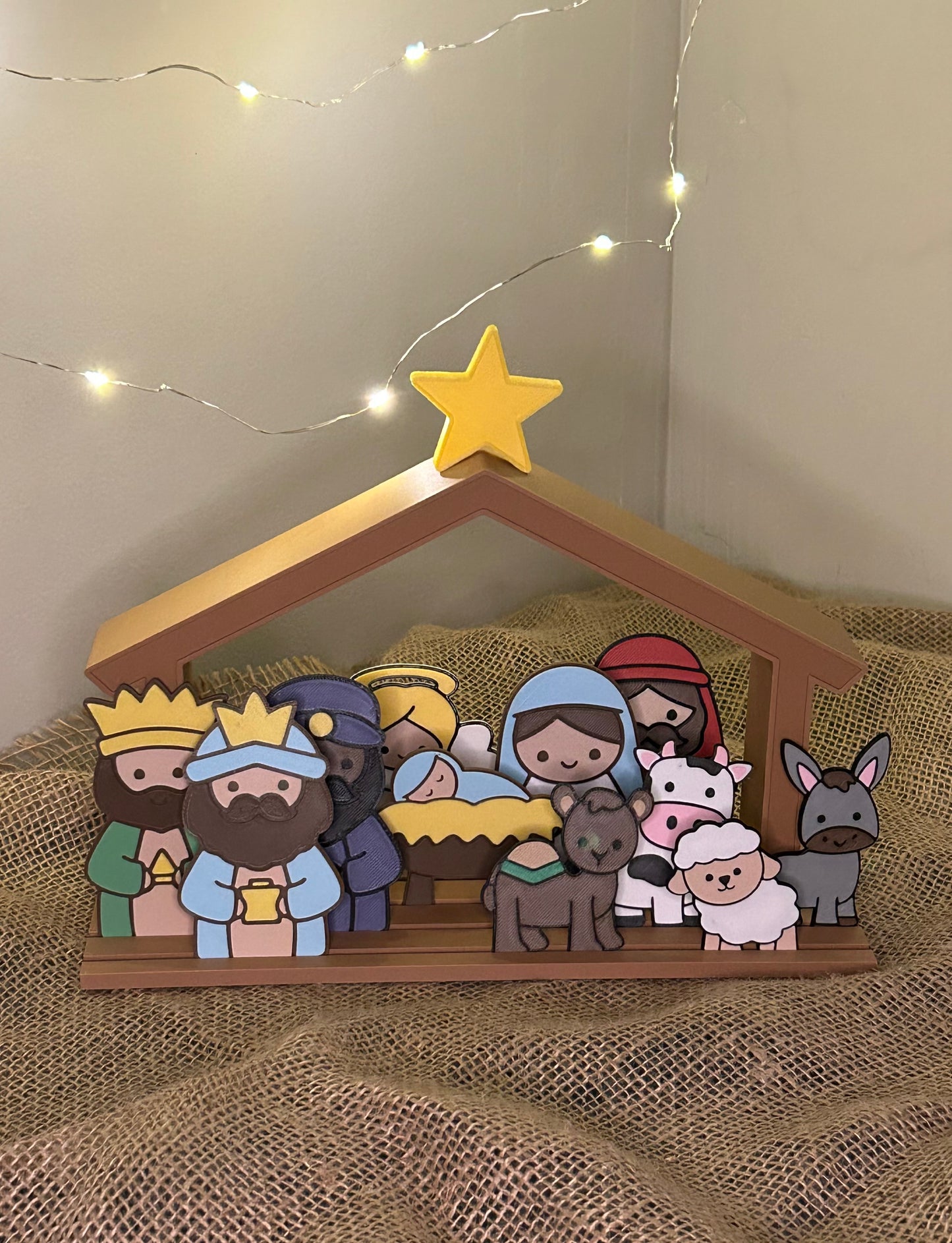 3D Printed Nativity Set with Stable Tray