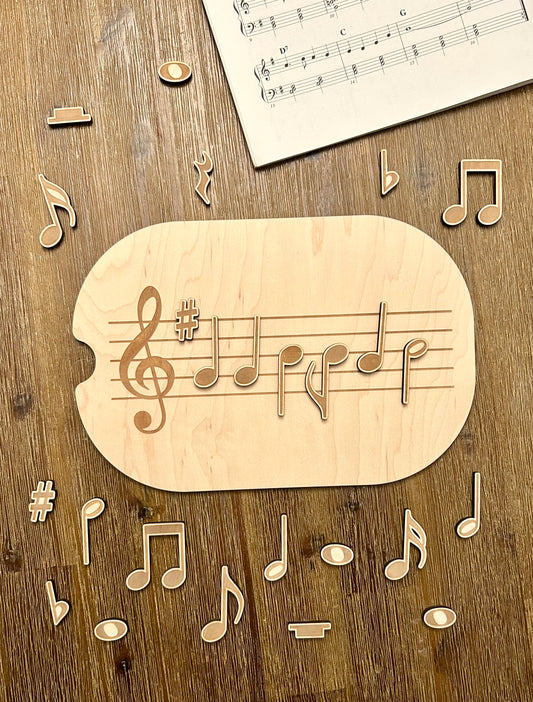 Music Staff Insert and Loose Parts