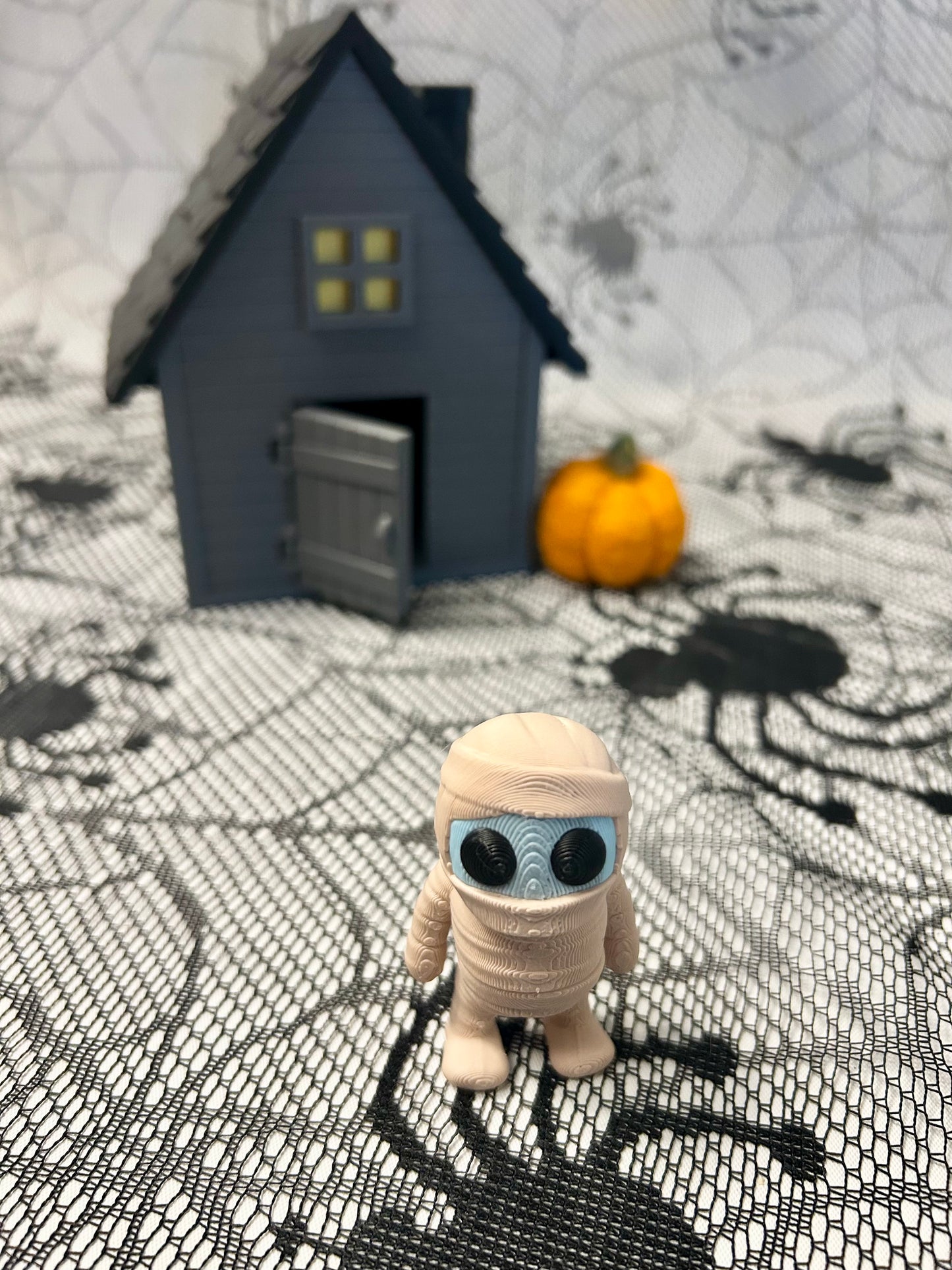 3D Printed Halloween Haunted House & Figures