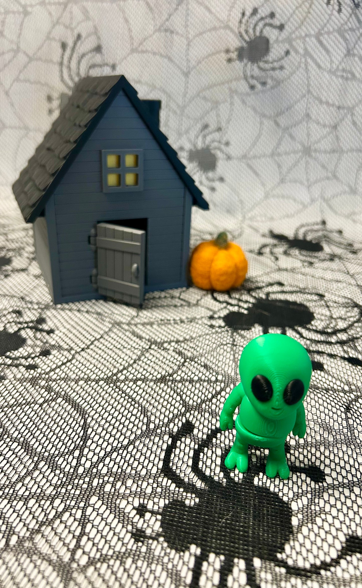 3D Printed Halloween Haunted House & Figures