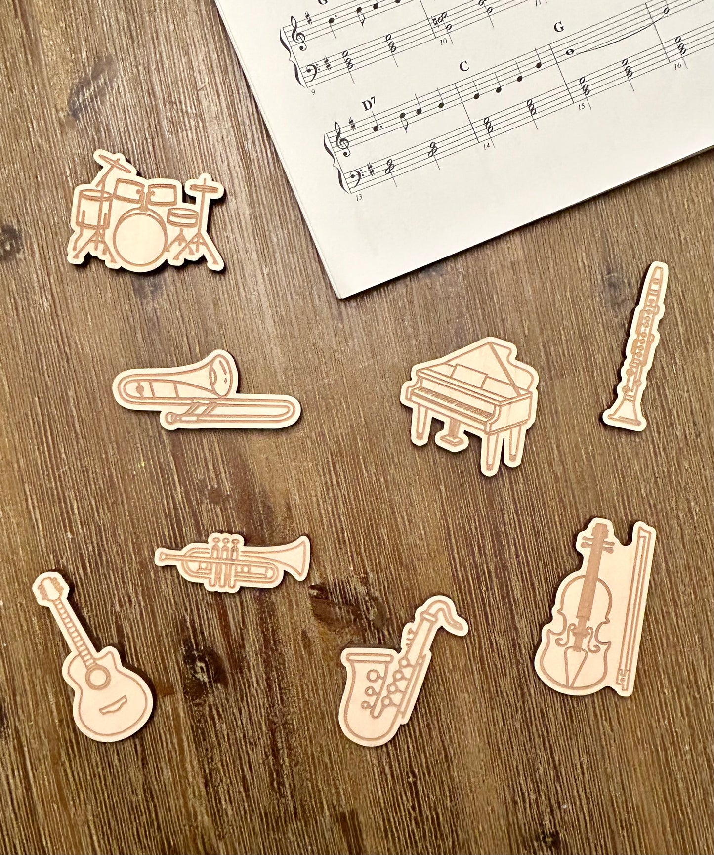 Music Staff Insert and Loose Parts