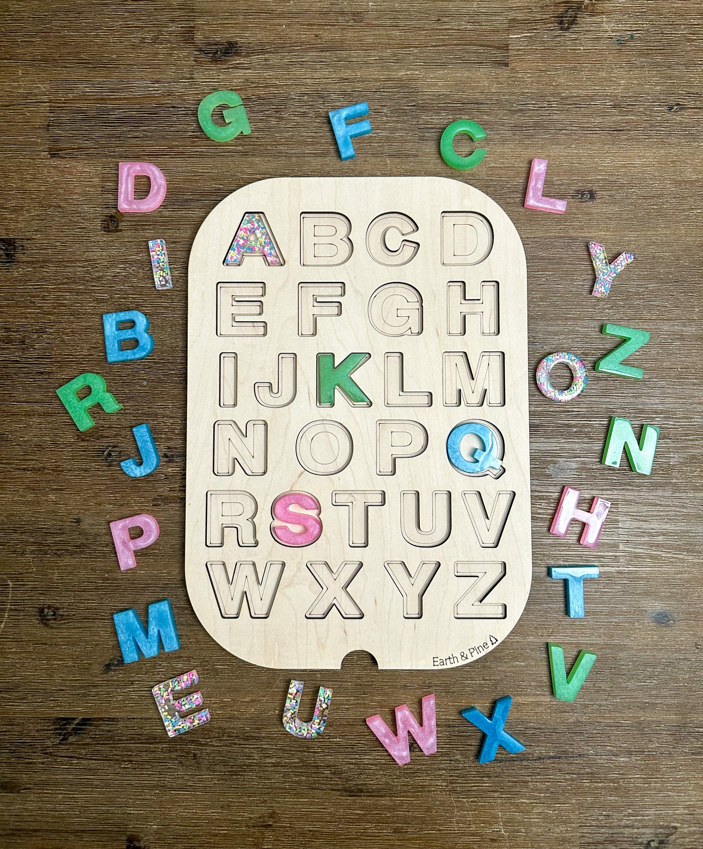 Uppercase Resin Letter Insert