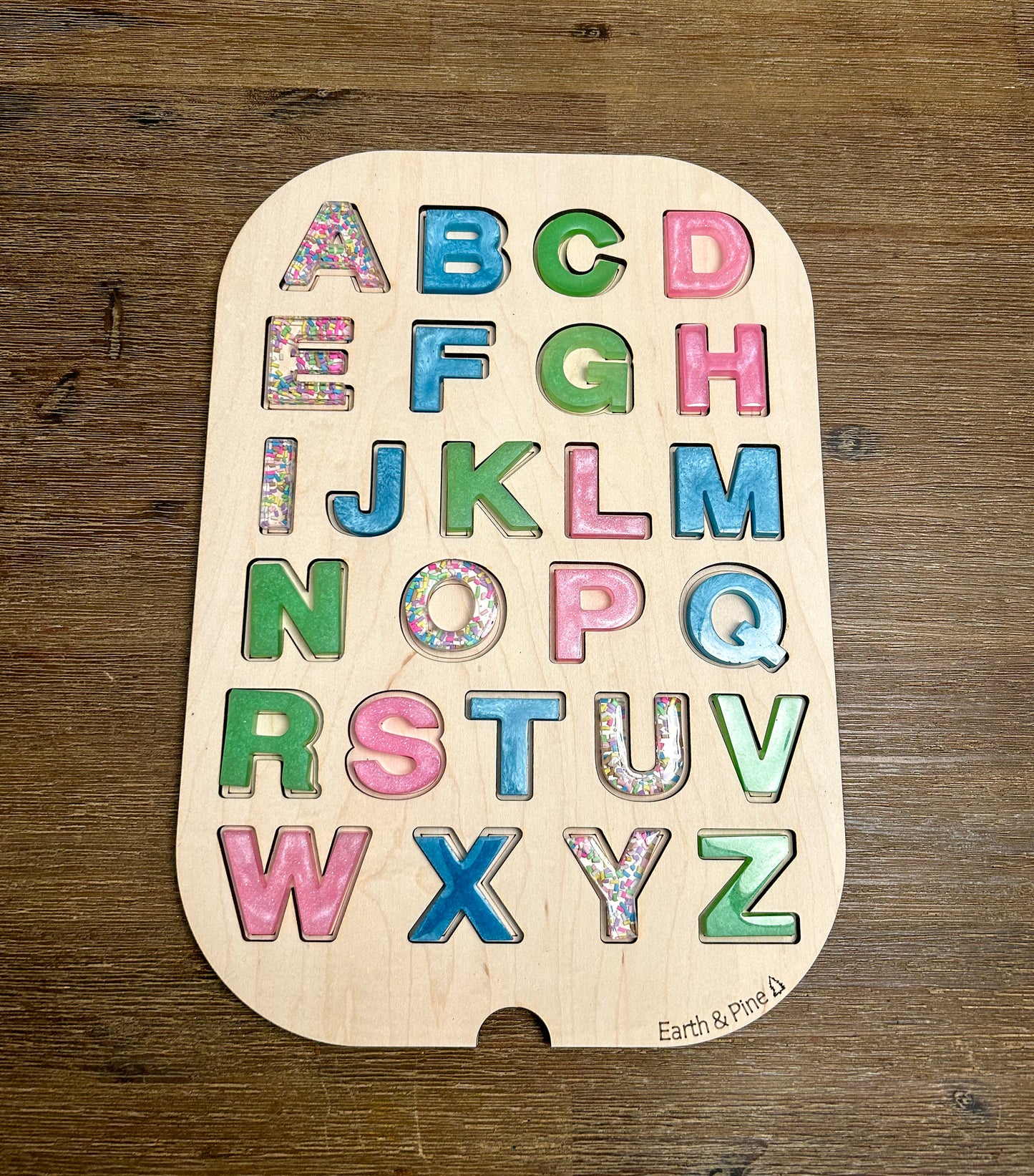 Uppercase Resin Letter Insert